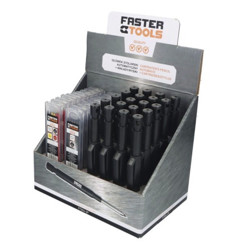 FASTER TOOLS mechanical carpenter's pencil + refills/scribs box