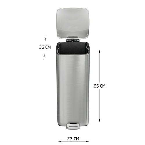 AMIG Pedal bin 30Ltr 27x36x65cm