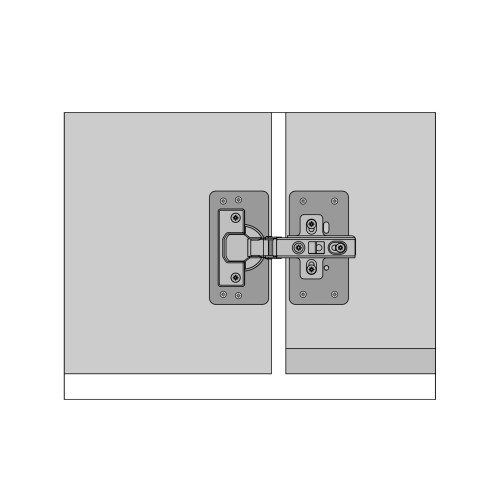 AMIG Stainless steel mending plate For concealed hinges O 35 mm