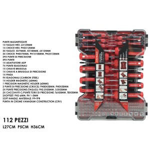 Set 112 Τεμ.Εργαλείων Με Θήκη Εργασίας