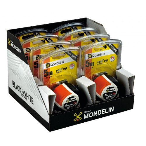 MONDELIN 5mx25mm Magnetic Measuring Tape Profi