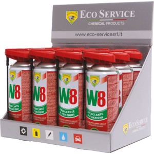 Spray Αντισκωριακό W8 ECO Με Ψεκαστήρα 12 Τεμ.x 400ml Stand Πάγκου