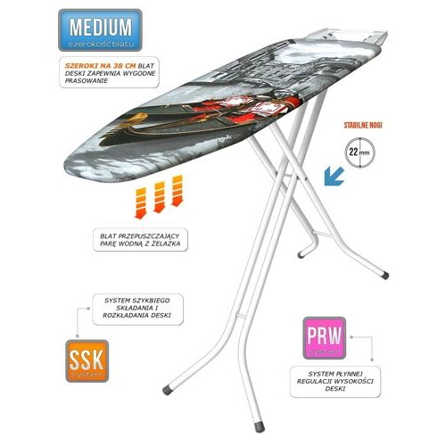 EUROPA ironing board 140x38cm Φ22