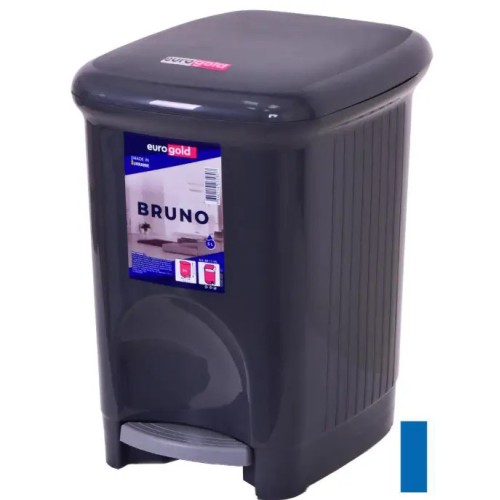 Waste Bin 5Ltr Black With Pedal BRUNO 19x28cm