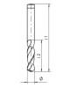 MAYKESTAG Solid carbide stub drill, No4-8mm short 3xD DIN 6539