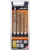 ALPEN Wood Drill Set 4 Pcs. 6 Corner Square