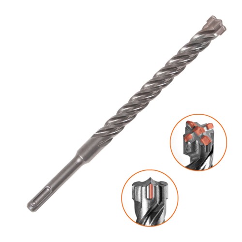 ALPEN FORCE X SDS PLUS Drill Bit, Plw, L=210/150, O No 6.0 4 Pieces