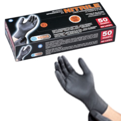 Glove Use Nitrile Black 50 Pcs.