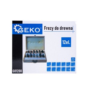 Set Φρέζες  Ρούτερ 12τεμ 8mm Σε Ξύλινο Κουτί