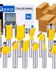 Set Φρέζες  Ρούτερ 12τεμ 8mm Σε Ξύλινο Κουτί