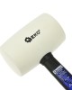 White Rubber Mallet with Fiberglass TRP Handle 600gr GEKO Premium