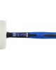 White Rubber Mallet with Fiberglass TRP Handle 900gr GEKO Premium