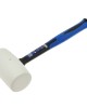 White Rubber Mallet with Fiberglass TRP Handle 900gr GEKO Premium