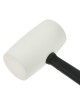 White Rubber Mallet with Fiberglass TRP Handle 900gr GEKO Premium