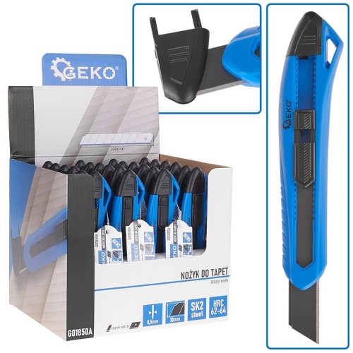 Utility knife 100x18x0.5mm ERGO SK2H – display box