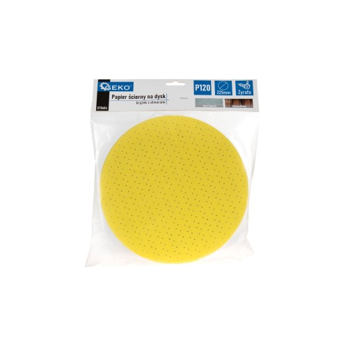 Aluminium Oxide Abrasive Yellow Disc for Giraffe Sander 225mm Grit 120