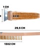 4-row Wire Brush Rust Removal With Scraper