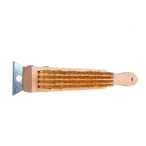 4-row Wire Brush Rust Removal With Scraper