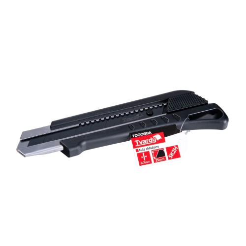 Utility knife 125x25x0.7mm SK2H TVARDY – display box