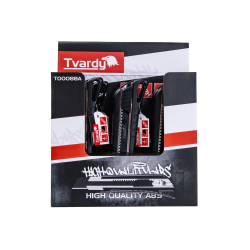 Utility knife 125x25x0.7mm SK2H TVARDY – display box