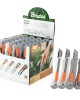 BRADAS Snap-off knife Blade 18 mm / 24 pcs. Set / white to grey