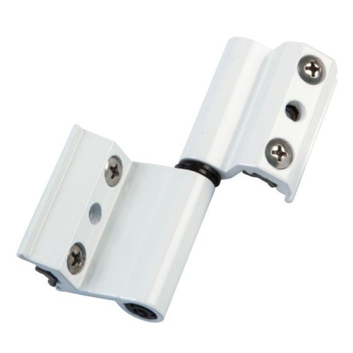 Set of Right Hand Aluminum Frame Hinges 2 Pcs. White