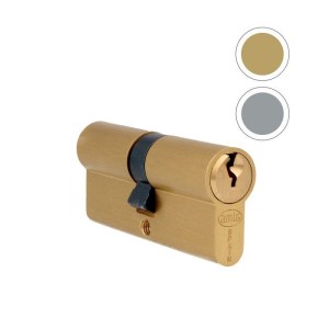 Cylinder Satin Nickel Brass 60mm (27-27mm) 3 Keys