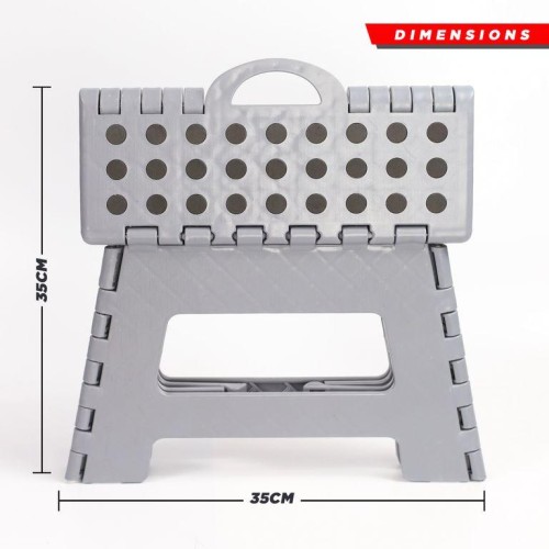 Stool Folding Gray Plastic MAX 150Kg