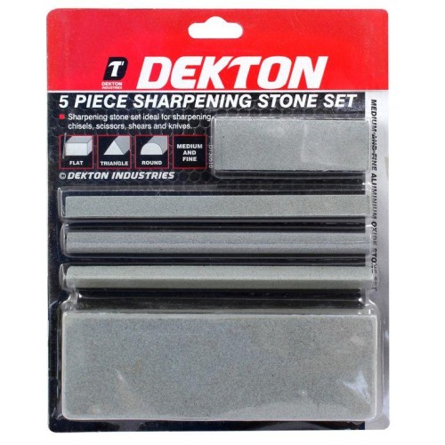 DEKTON Set of Sharpening Stones 5 Pcs.