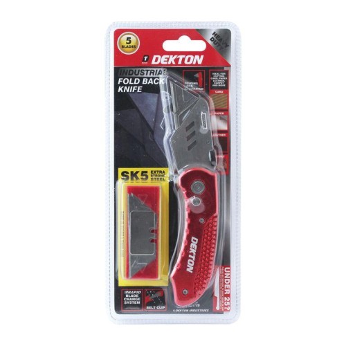 DEKTON Carpet Cutter & 5 Blades-Belt Clip