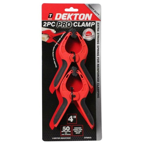 DEKTON BT clamps Plastic Handle Soft Set 2 Pcs. 50mm Opening