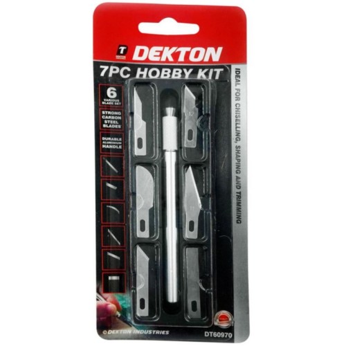 DEKTON PVC Wood Carving Kit 7 Pcs. Hobbies