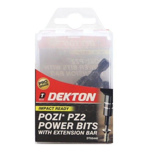 DEKTON Set Μύτες 20 Τεμ. 25mm S2 Steel Impact Bits P22 With Ext Bar