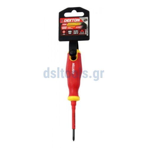 DEKTON Screwdriver PH 0x60mm VDE Electricians