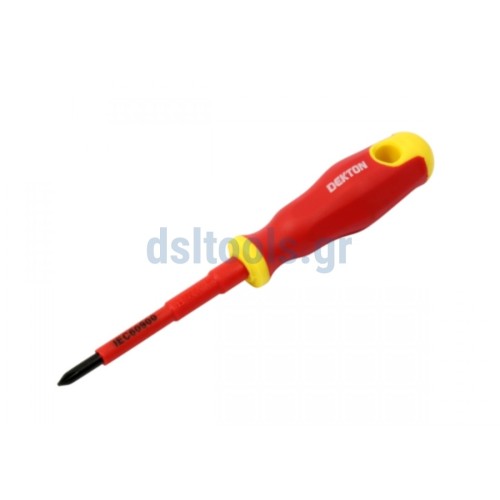 DEKTON Screwdriver PH 1x80mm VDE Electricians