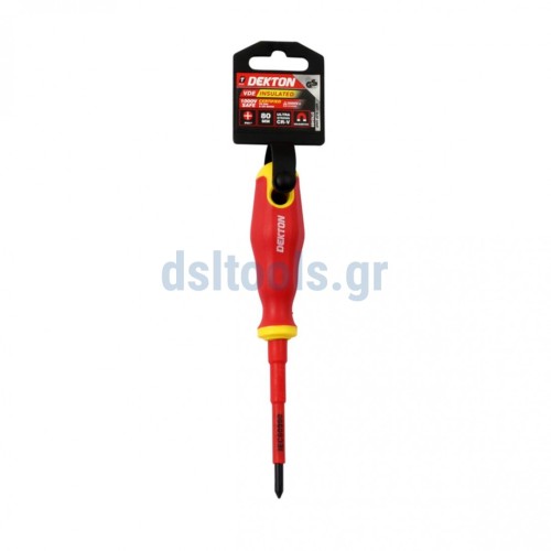 DEKTON Screwdriver PH 1x80mm VDE Electricians