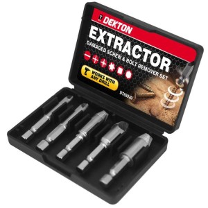 DEKTON Set of Screw Extractors 5 Pcs. 6-12m