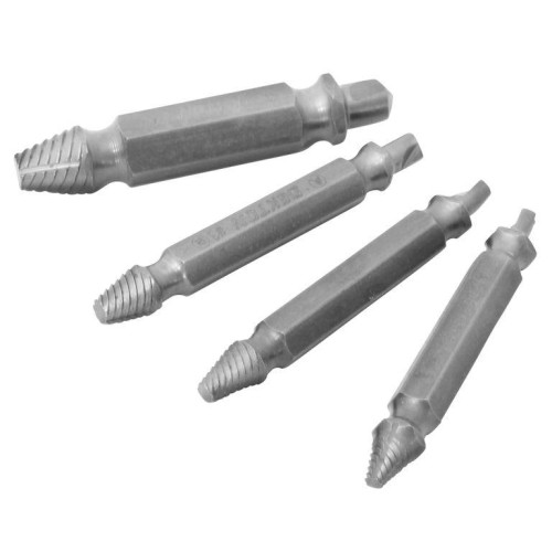 DEKTON Set of 4 Screw Extractors