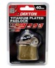 DEKTON Titanium Padlock 38mm 3 Keys