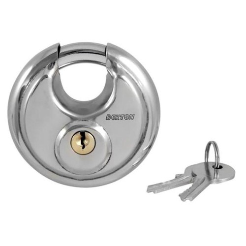 DEKTON 70mm Security Padlock Round 2 Keys