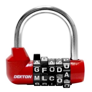 DEKTON U Type Padlock With 5 Digit Combination