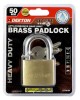 DEKTON 50mm Brass Heavy Duty Padlock, Body & Barrel