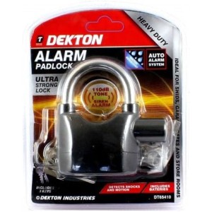 DEKTON Padlock With Alarm-3 Keys Wb