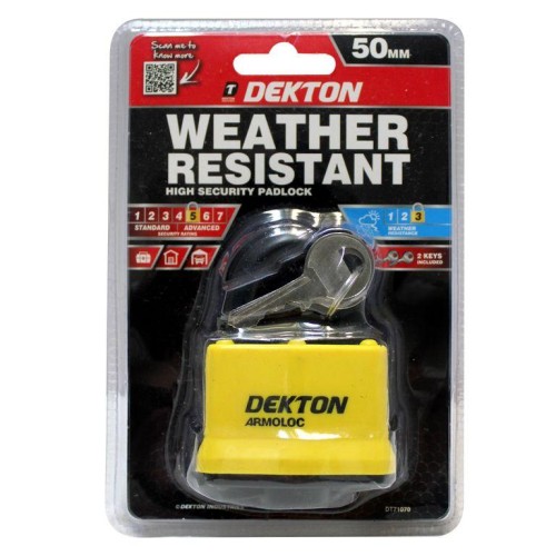 DEKTON 50mm Rain And Ice Resistant Padlock