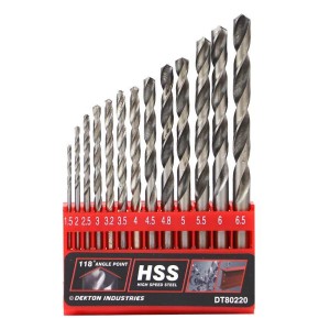 DEKTON HSS COBALT Drill Set 13 Pcs. 1.5-6.5mm