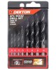 DEKTON Set 8 Pcs. Wood Drills Pin 3-4-5-6-7-8-9-10mm