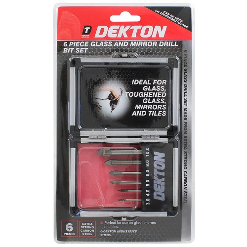 DEKTON Glass Drill Set 6 Pcs. 3-4-5-6-8-10m