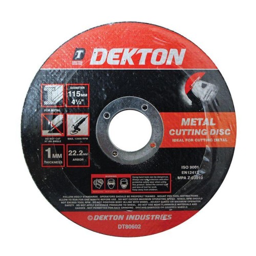 DEKTON 115x1mm Cd-Inox Metal Cutting Disc