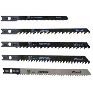 DEKTON Wood-Plastic Saw Set 5 Pcs. 75mm-50mm