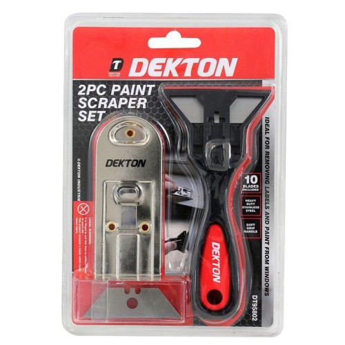 DEKTON Set of Inox Scrapers & 10 Replacement Blades